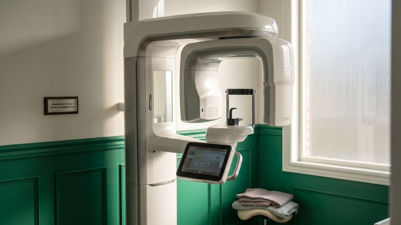 Appareil de scanner 3D dentaire CBCT haute résolution Carestream CS9600 à Renaissance Clinique Istanbul