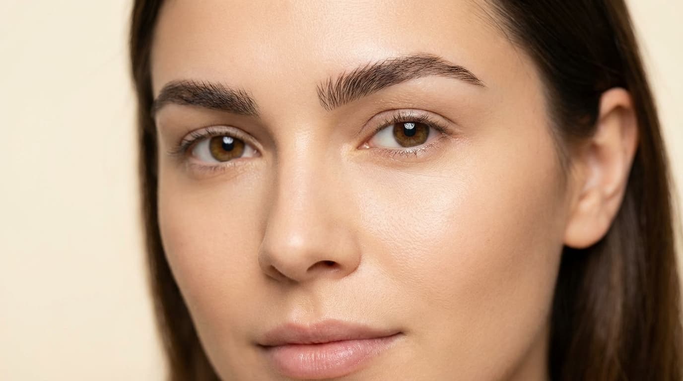 Résultat de greffe de sourcils Choi Pen à Istanbul montrant des sourcils denses, naturels et parfaitement dessinés après implantation poil par poil au stylo Choi