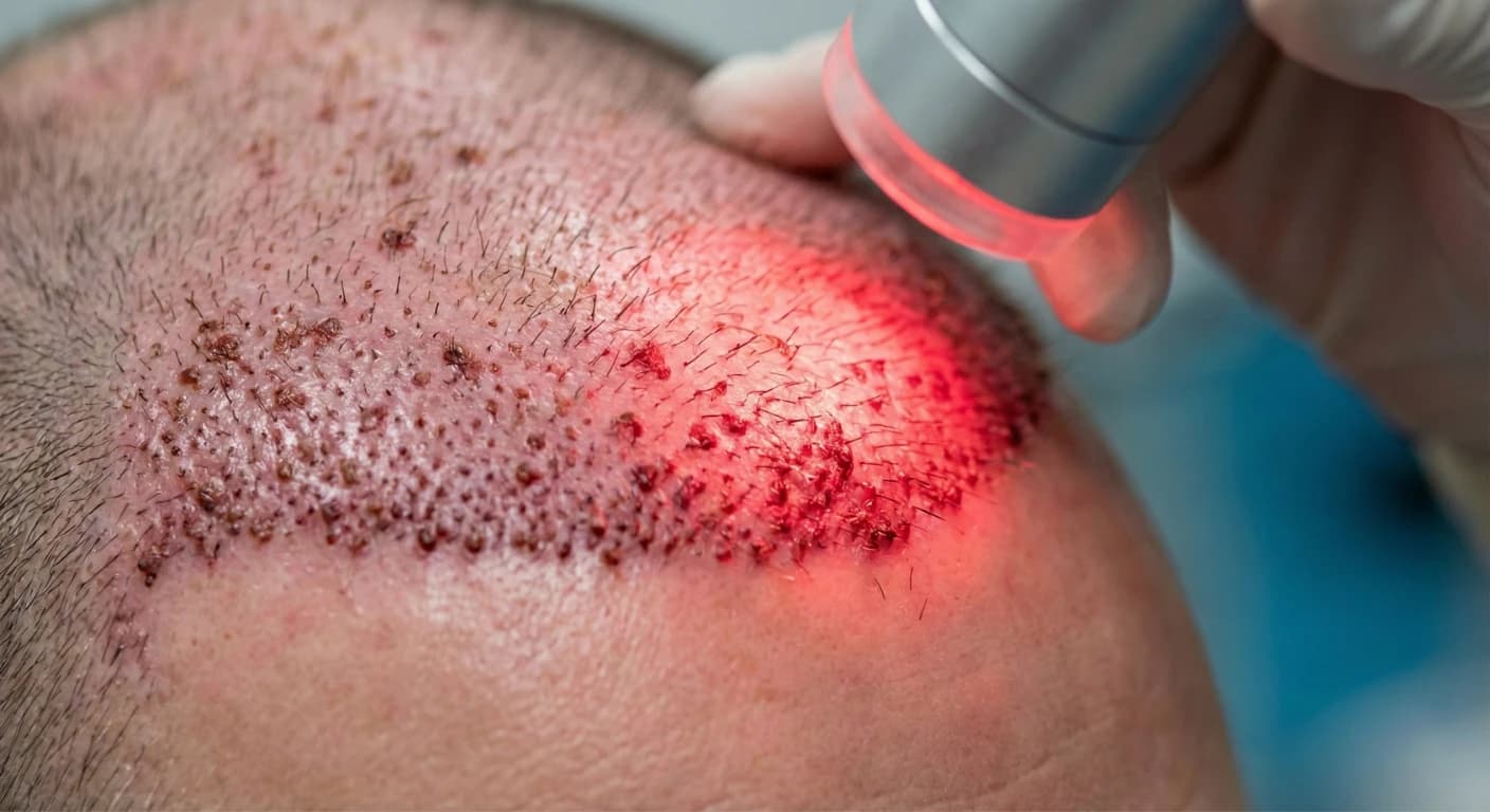 La thérapie laser de faible intensité (LLLT) en post-greffe capillaire