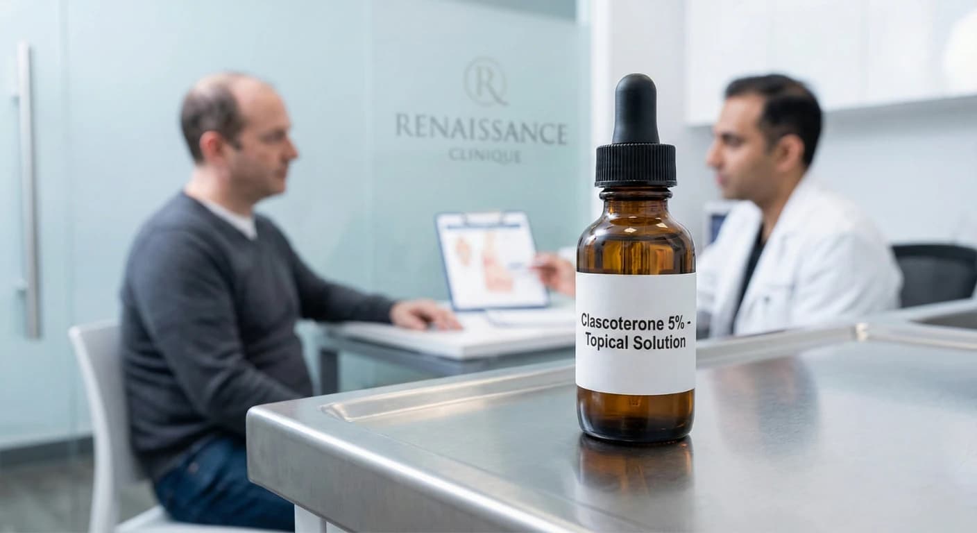 Clascotérone 5% : nouvel espoir contre la calvitie ou simple complément à la greffe ?