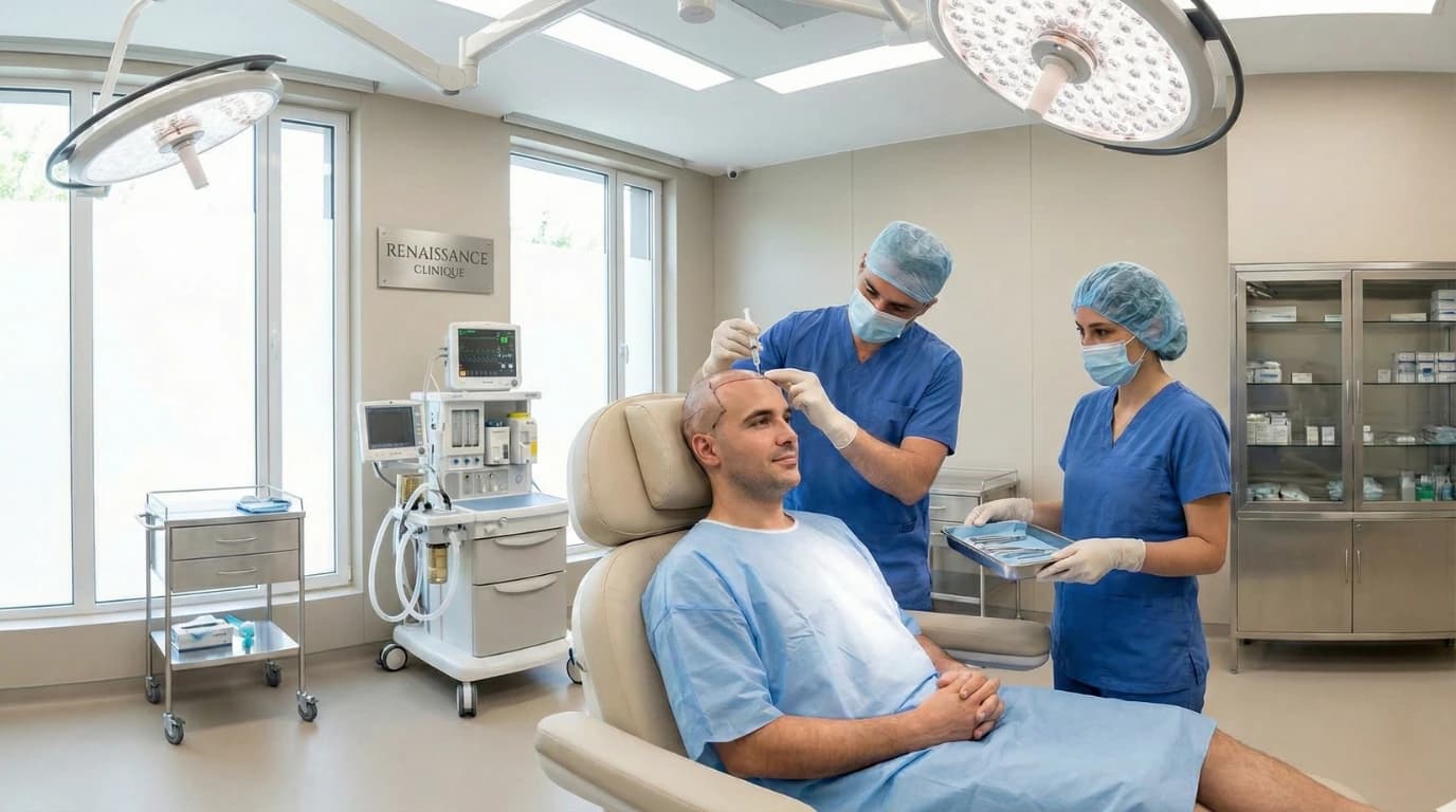 Greffe de cheveux : douleur, anesthésie locale et sédation