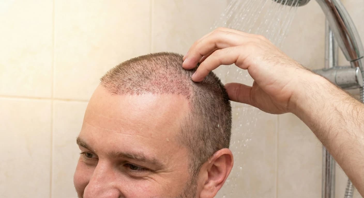 Lavage après une greffe de cheveux : protocole J+1 à J+14