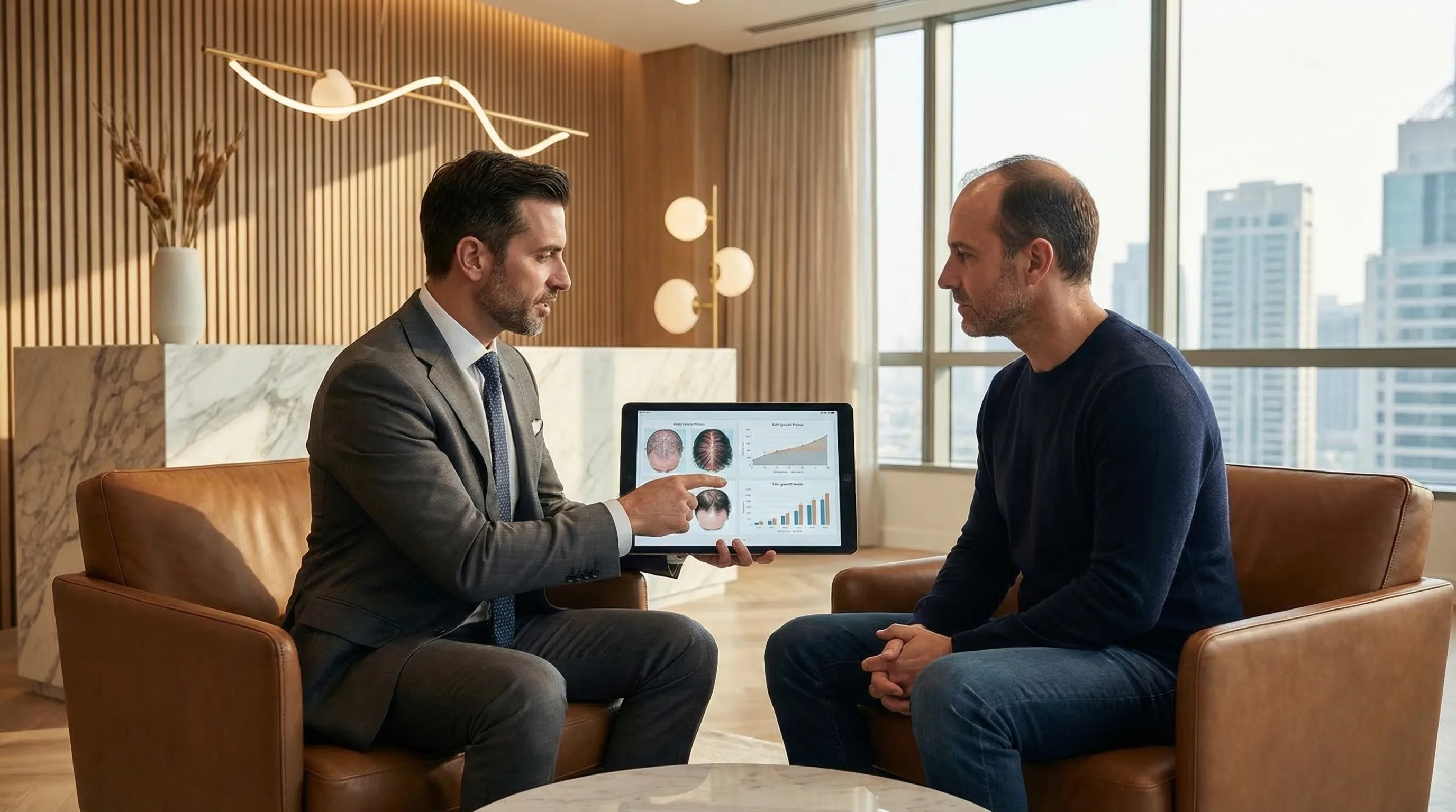 Traitements de la calvitie : guide comparatif complet 2026 | Renaissance Clinique Comparatif des traitements contre la calvitie : Minoxidil, Finastéride, PRP, exosomes, greffe FUE Saphir et Choi Pen