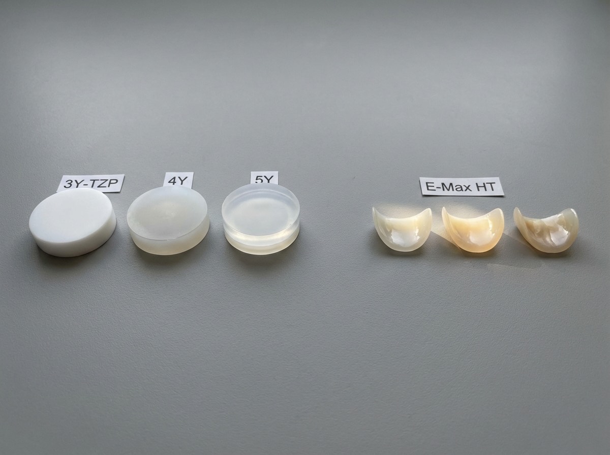 Zircone vs E-Max certifiés CE : propriétés mécaniques et optiques des deux matériaux de référence en implantologie