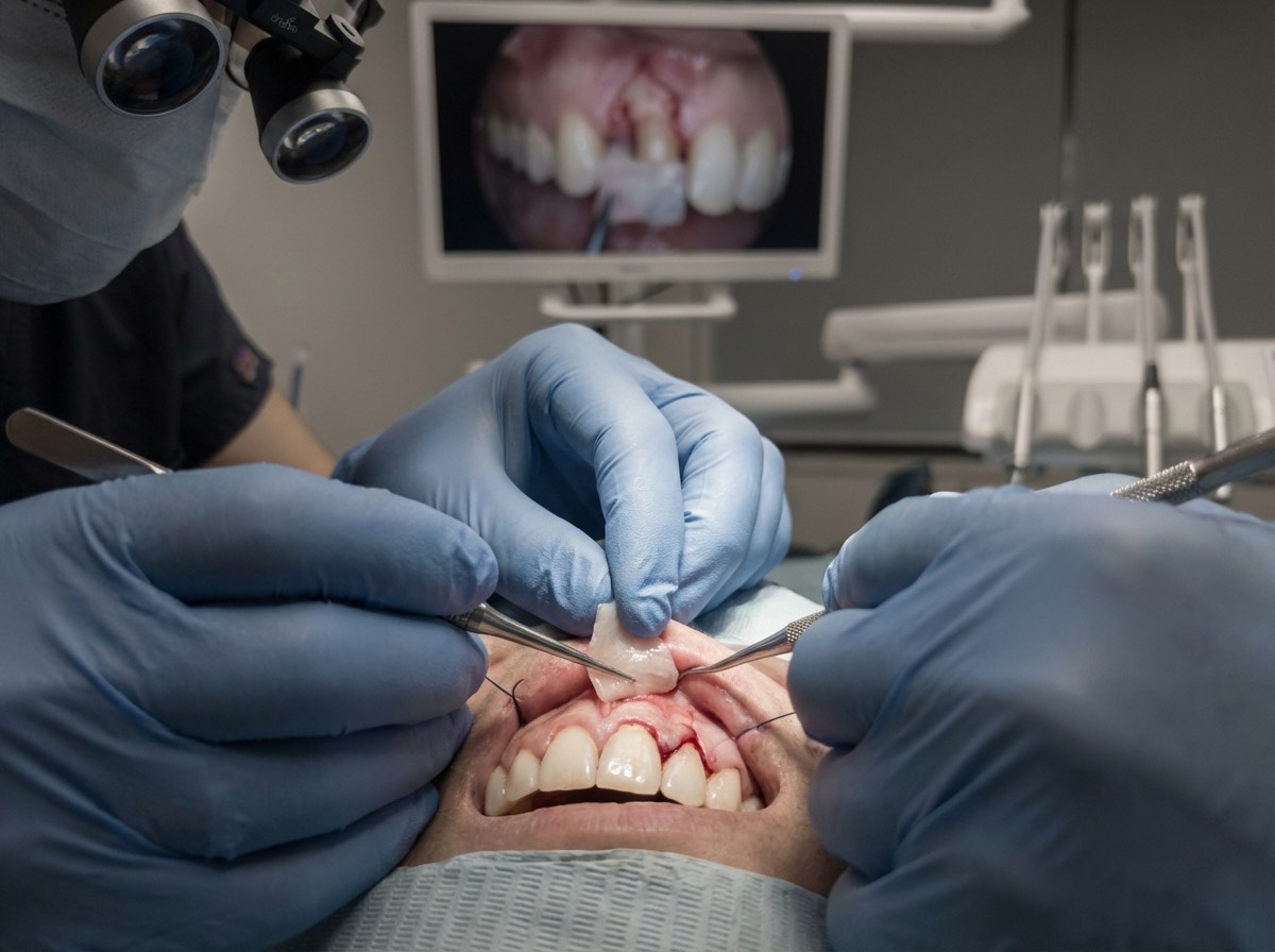 Greffe de gencive pour traiter la récession gingivale : technique de greffe conjonctive sous-épithéliale