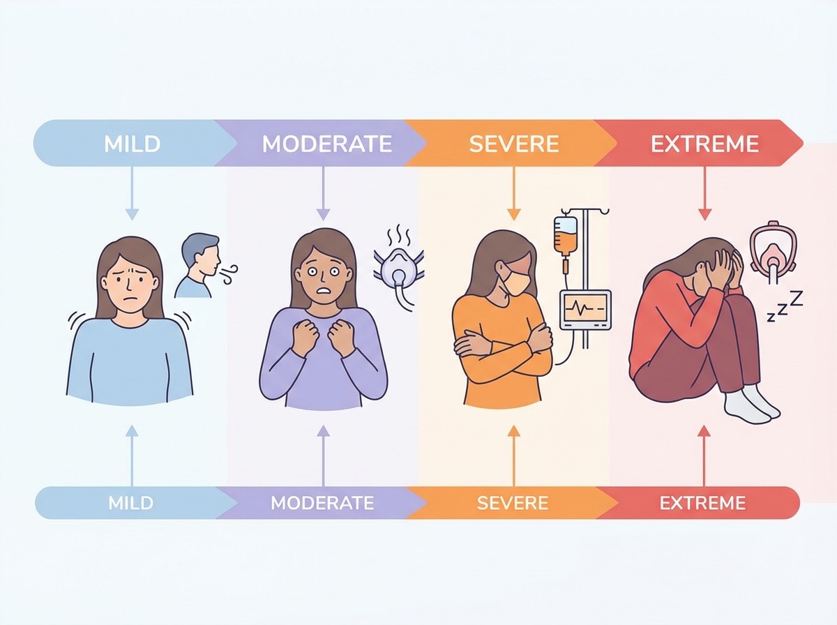 Échelle d'anxiété dentaire : de la légère appréhension à la phobie sévère — protocoles de sédation adaptés
