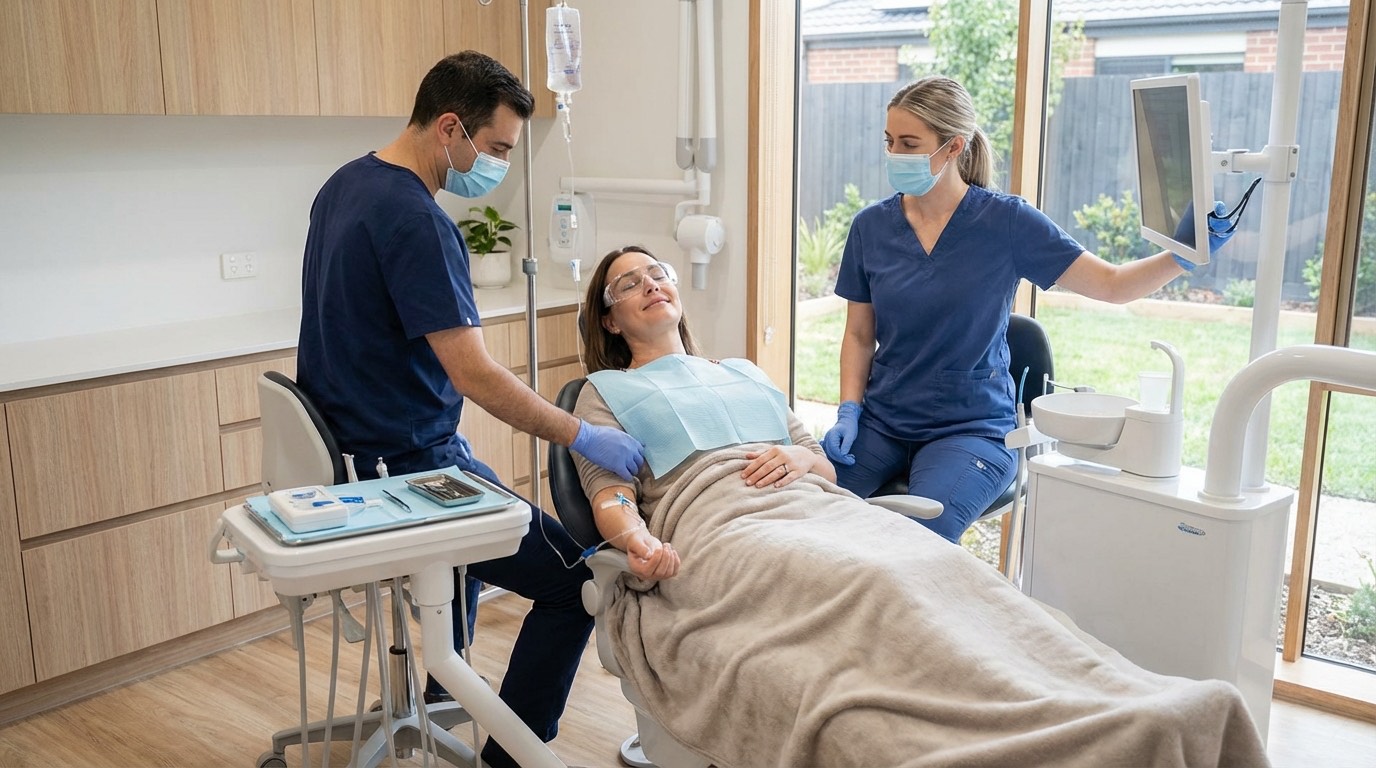Sédation dentaire consciente Turquie | Renaissance Clinique Sédation consciente dentaire Turquie : traitement de la peur du dentiste à Istanbul avec MEOPA et midazolam